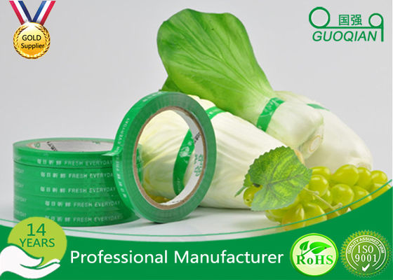 中国 防水印刷されたカートンのシーリング テープ、食品等級の野菜のための習慣によって印刷されるガム テープ サプライヤー