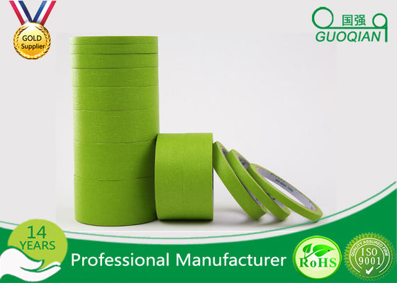 中国 高温緑の保護テープ1インチの織り目加工材料接着剤の残余無し サプライヤー