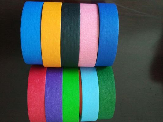 中国 クレープ紙は良質の保護テープの自動車装飾的な保護テープを着色しました サプライヤー