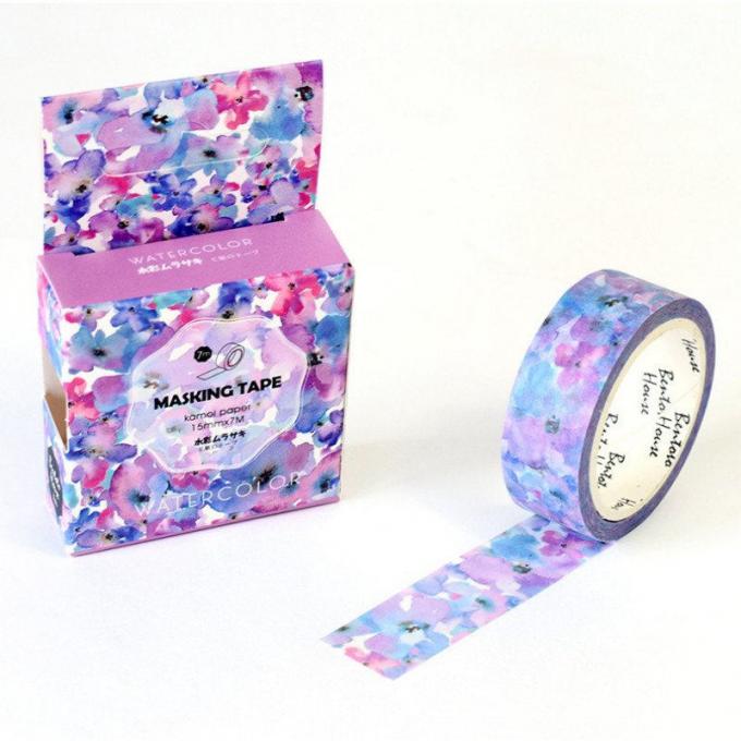 花の装飾的な文房具の日本人のWashiテープは、付着力の習慣Washiテープを印刷しました