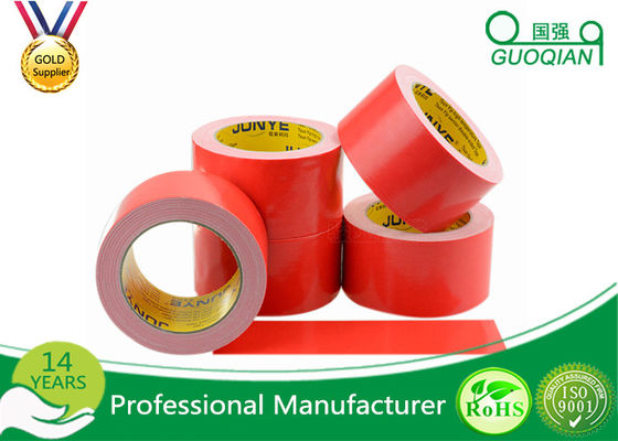 中国 強い付着50の網のポリエチレン材料が付いている赤い布のガム テープ サプライヤー