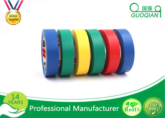 中国 耐熱性ポリ塩化ビニールの多着色された電気テープを覆う付着力の絶縁材 サプライヤー